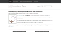 Desktop Screenshot of monologuegenie.com